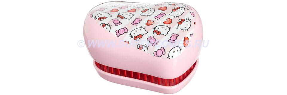 ٸ Tangle Teezer Compact Styler Hello Kitty Candy Stripes