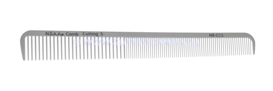 Расчёска для стрижек Люкс N.B.A.A. Cutting Comb S NB-CCS, тонкая, белая