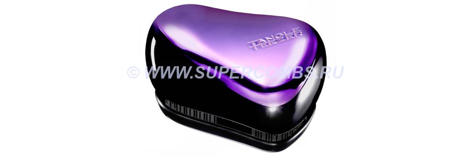 ٸ Tangle Teezer Compact Styler Purple Dazzle, - 
