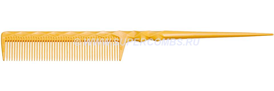 Расчёска с хвостиком Primp 815 Finger Cut Comb L, жёлтая