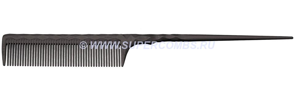 Расчёска с хвостиком Primp 814 Finger Cut Comb M, карбоновая жёсткая
