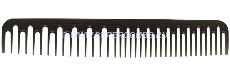 Расчёска гребень для стрижки CPC Comb CD1-190N, прозрачная дымчато-чёрная