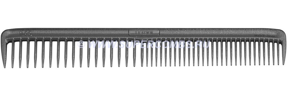 Расчёска Leader Comb Carbon SP #122 Cutting Comb, чёрная, карбоновая