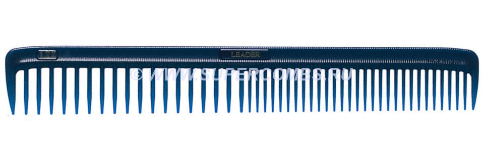 Расчёска Leader Comb Ultem SP #122 Cutting Comb, прозрачная тёмно-синяя