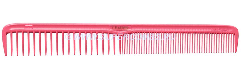 Расчёска Leader Comb Ultem SP #121 Cutting Comb, розовая