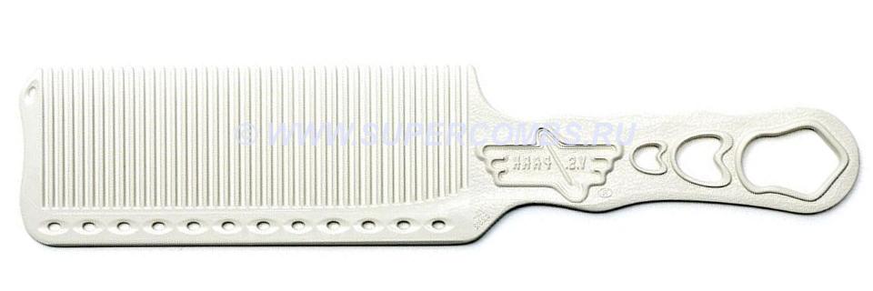 Расчёска Y.S.Park s282 Clipper Comb White, тонкая, белая