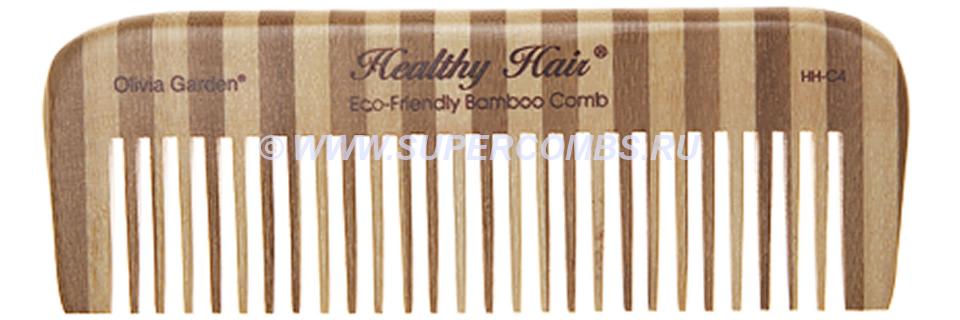 Расчёска Olivia Garden Healthy Hair HH-C4, бамбуковая