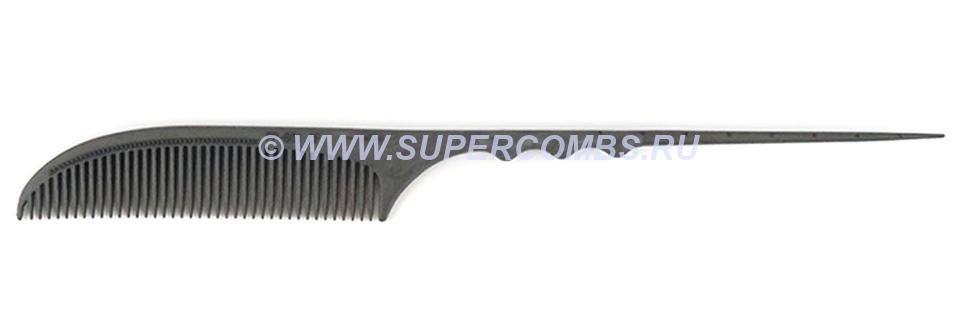 Расчёска с хвостиком Primp 801 Final Comb, карбоновая